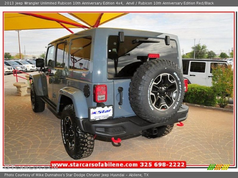 Anvil / Rubicon 10th Anniversary Edition Red/Black 2013 Jeep Wrangler Unlimited Rubicon 10th Anniversary Edition 4x4