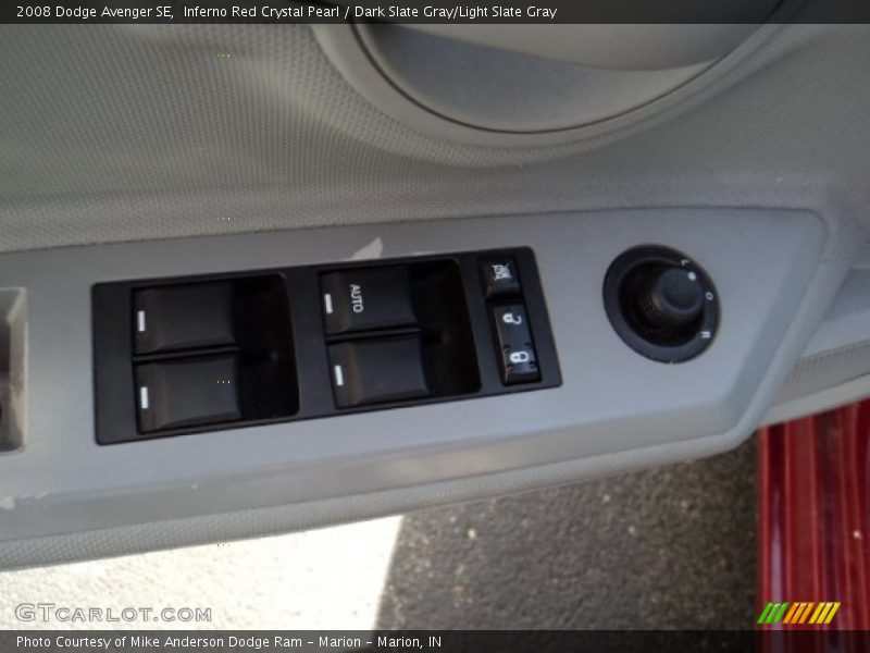 Inferno Red Crystal Pearl / Dark Slate Gray/Light Slate Gray 2008 Dodge Avenger SE