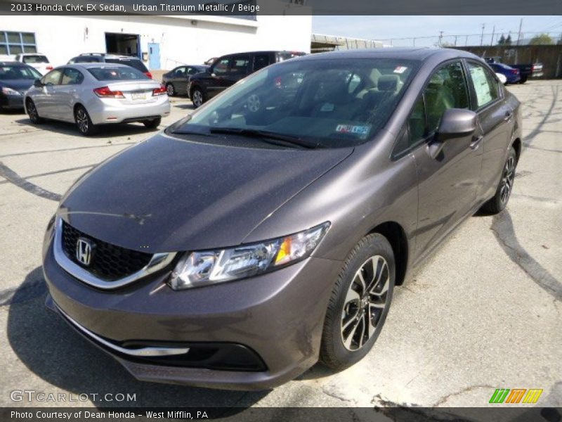 Front 3/4 View of 2013 Civic EX Sedan