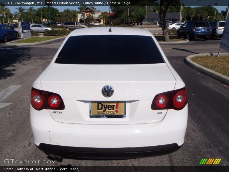 Candy White / Cornsilk Beige 2010 Volkswagen Jetta Limited Edition Sedan