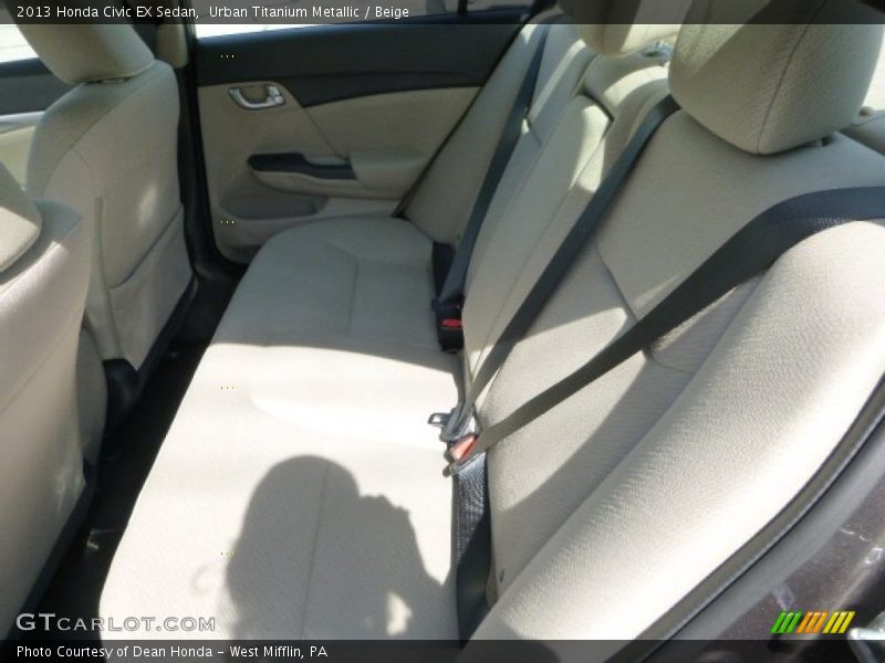 Urban Titanium Metallic / Beige 2013 Honda Civic EX Sedan