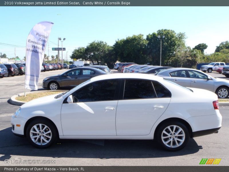 Candy White / Cornsilk Beige 2010 Volkswagen Jetta Limited Edition Sedan