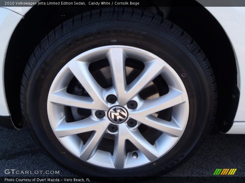 Candy White / Cornsilk Beige 2010 Volkswagen Jetta Limited Edition Sedan