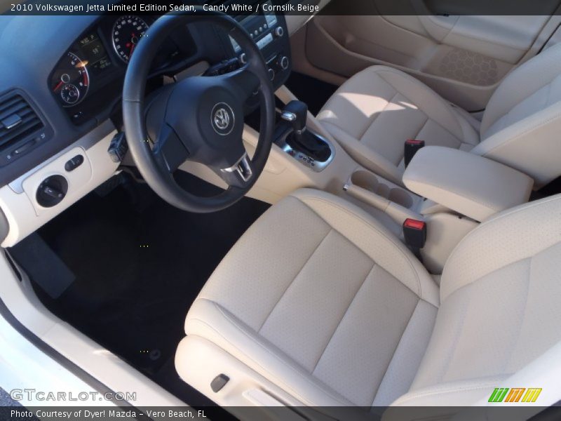 Candy White / Cornsilk Beige 2010 Volkswagen Jetta Limited Edition Sedan