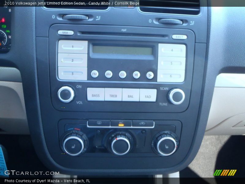 Candy White / Cornsilk Beige 2010 Volkswagen Jetta Limited Edition Sedan