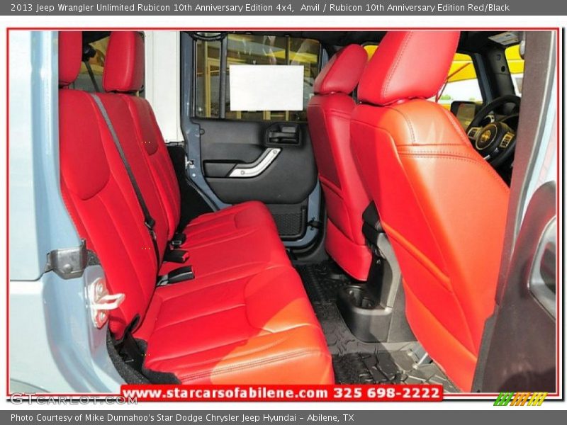 Anvil / Rubicon 10th Anniversary Edition Red/Black 2013 Jeep Wrangler Unlimited Rubicon 10th Anniversary Edition 4x4