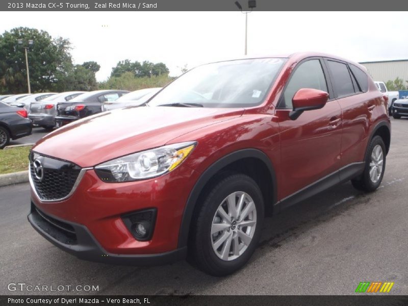 Zeal Red Mica / Sand 2013 Mazda CX-5 Touring