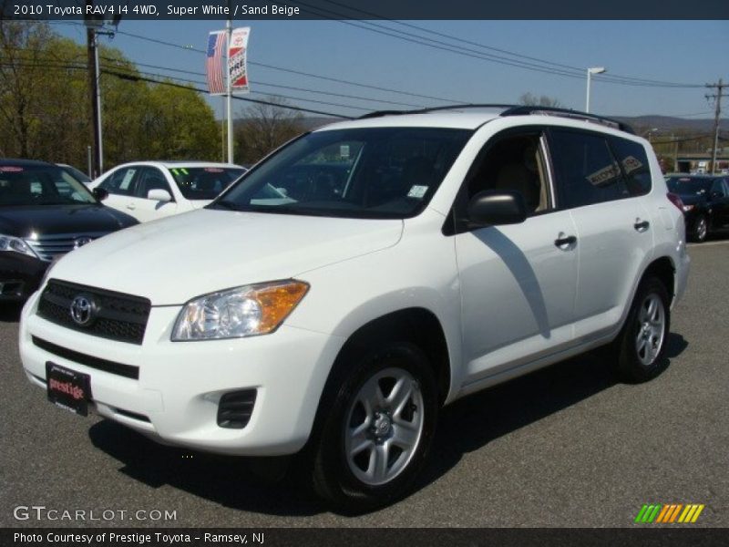 Super White / Sand Beige 2010 Toyota RAV4 I4 4WD