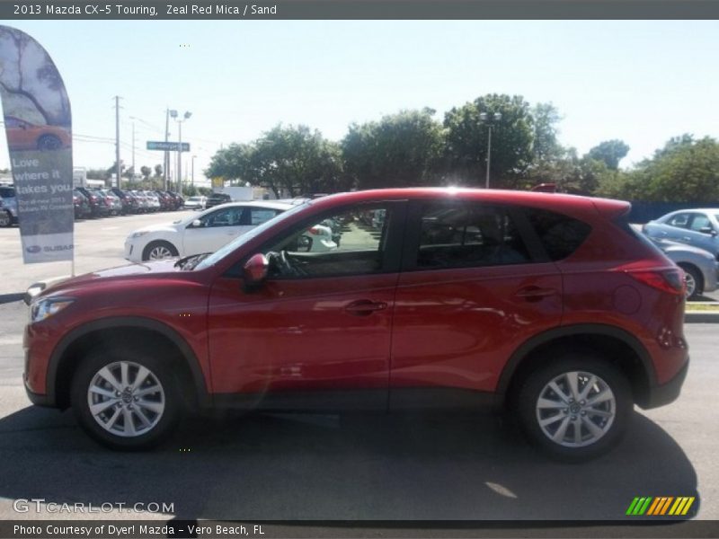 Zeal Red Mica / Sand 2013 Mazda CX-5 Touring