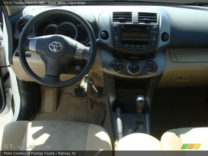Super White / Sand Beige 2010 Toyota RAV4 I4 4WD