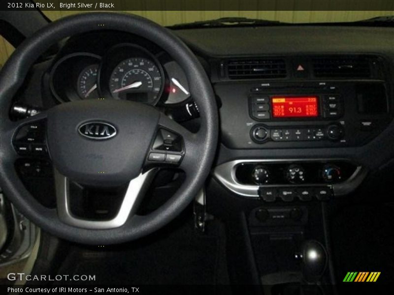 Bright Silver / Black 2012 Kia Rio LX
