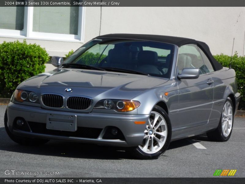 Silver Grey Metallic / Grey 2004 BMW 3 Series 330i Convertible
