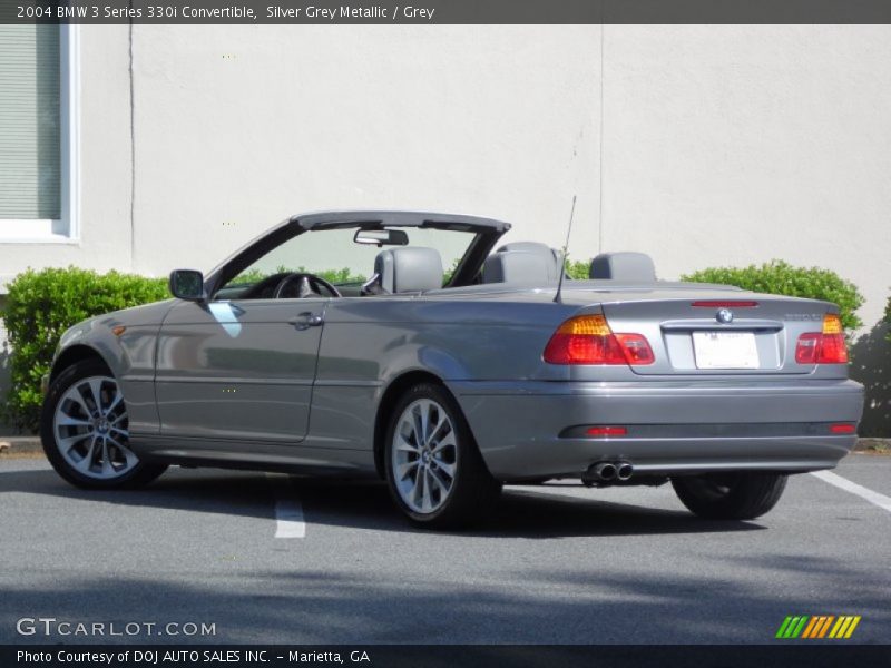 Silver Grey Metallic / Grey 2004 BMW 3 Series 330i Convertible