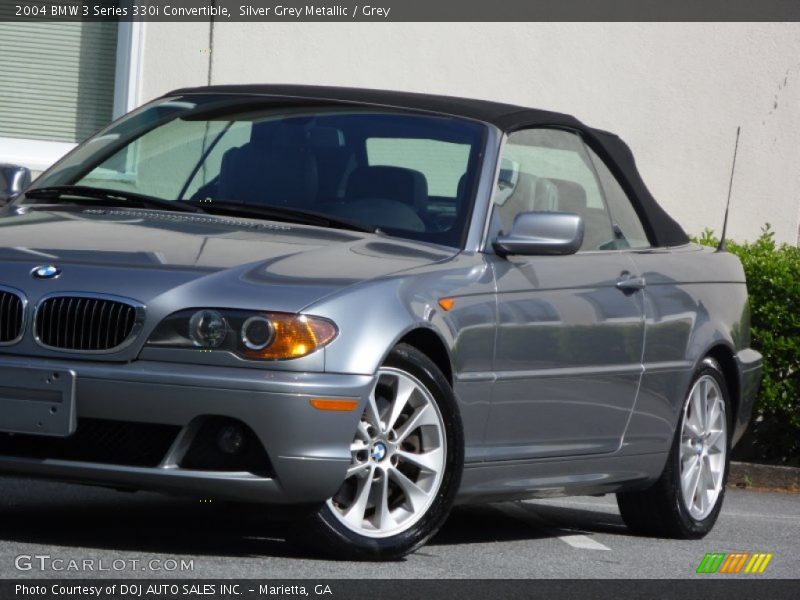 Silver Grey Metallic / Grey 2004 BMW 3 Series 330i Convertible