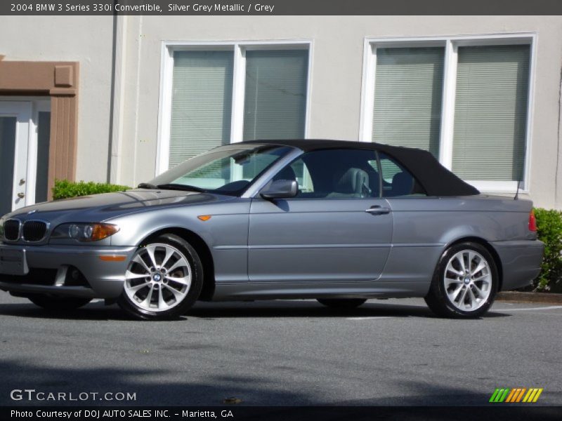 Silver Grey Metallic / Grey 2004 BMW 3 Series 330i Convertible