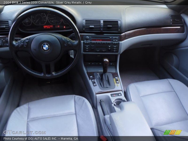 Silver Grey Metallic / Grey 2004 BMW 3 Series 330i Convertible