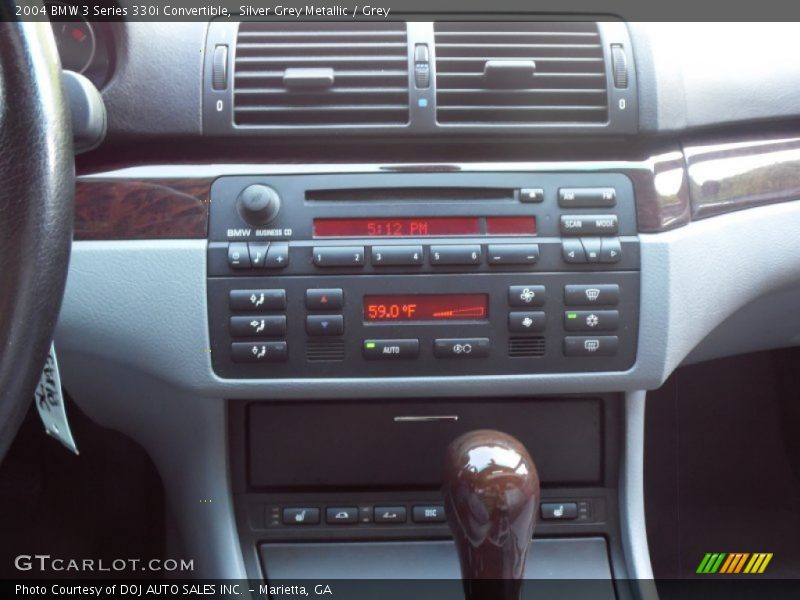 Silver Grey Metallic / Grey 2004 BMW 3 Series 330i Convertible