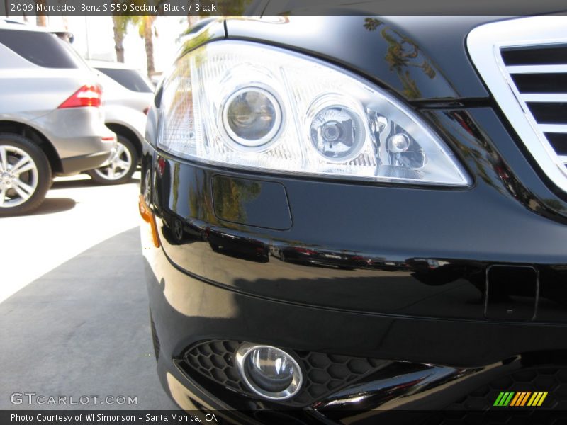 Black / Black 2009 Mercedes-Benz S 550 Sedan