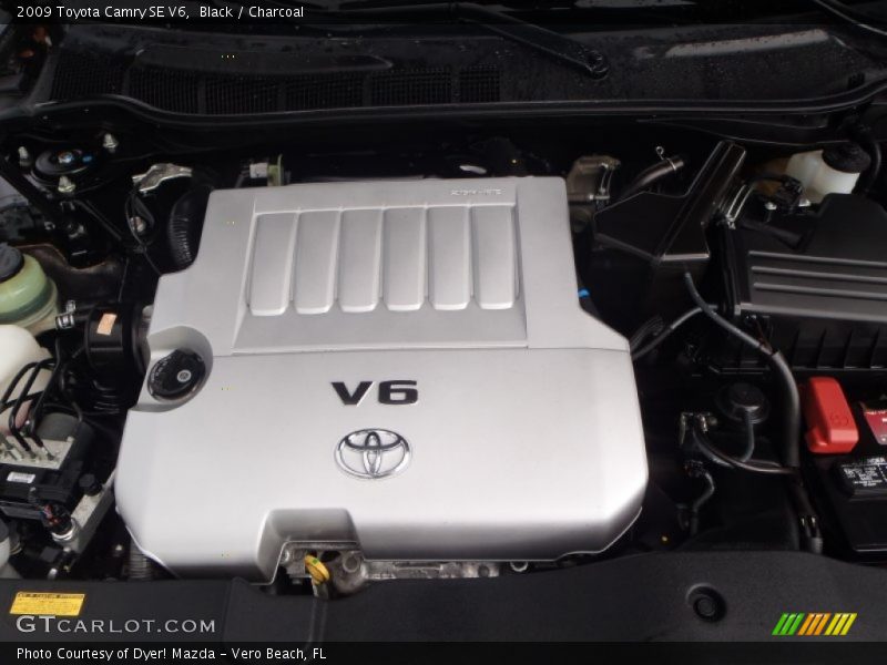 Black / Charcoal 2009 Toyota Camry SE V6