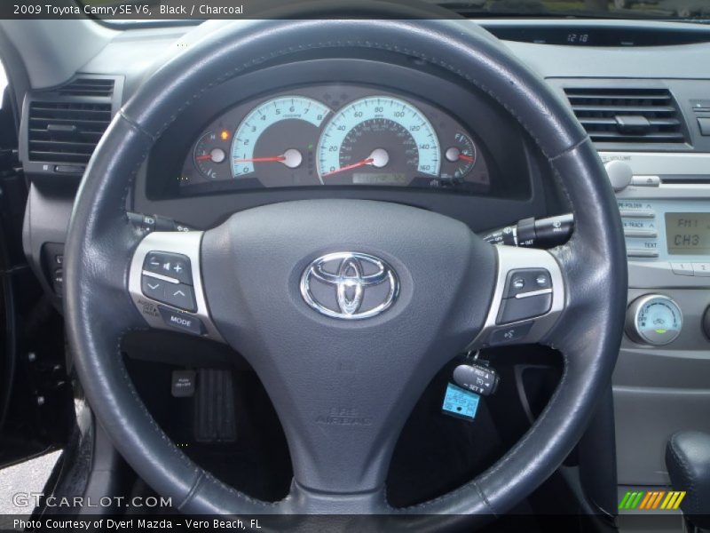 Black / Charcoal 2009 Toyota Camry SE V6
