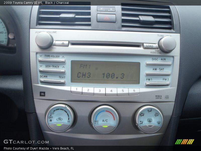 Black / Charcoal 2009 Toyota Camry SE V6