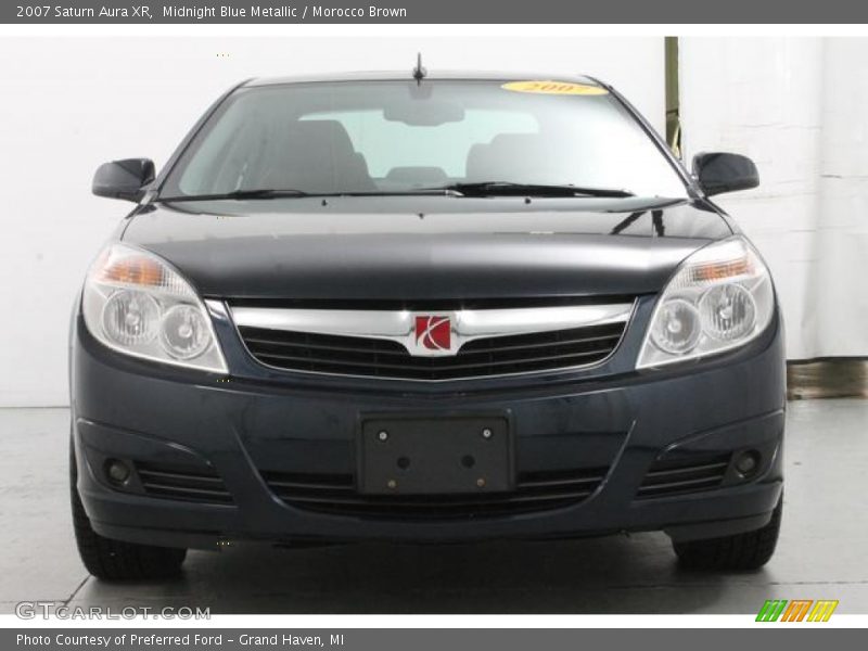 Midnight Blue Metallic / Morocco Brown 2007 Saturn Aura XR