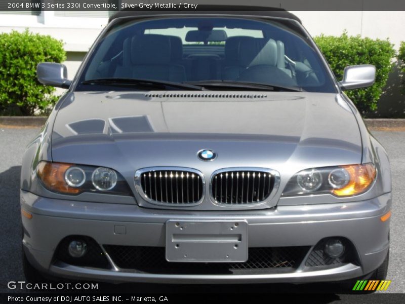 Silver Grey Metallic / Grey 2004 BMW 3 Series 330i Convertible