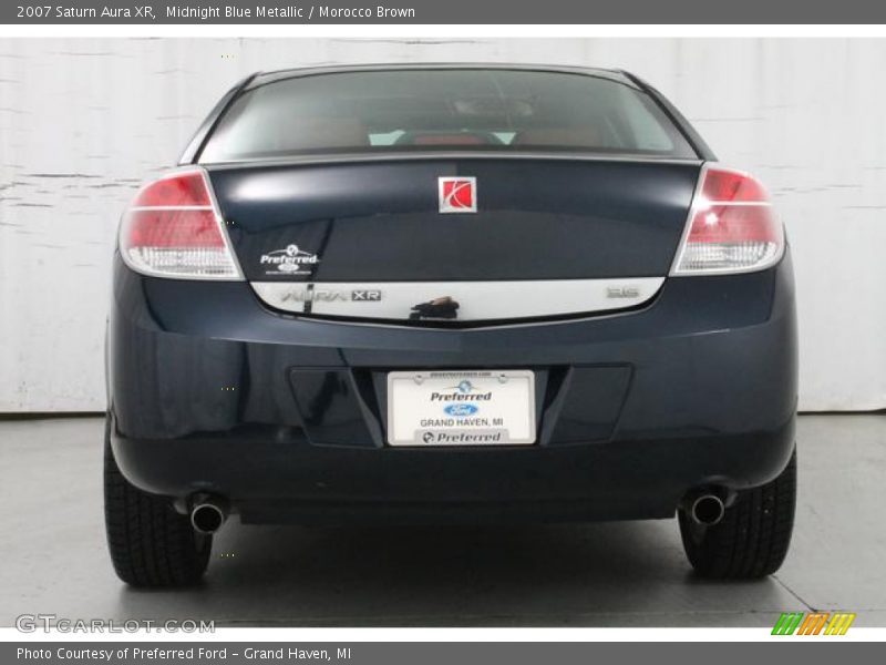 Midnight Blue Metallic / Morocco Brown 2007 Saturn Aura XR