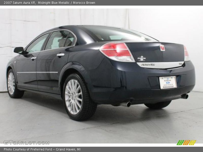 Midnight Blue Metallic / Morocco Brown 2007 Saturn Aura XR