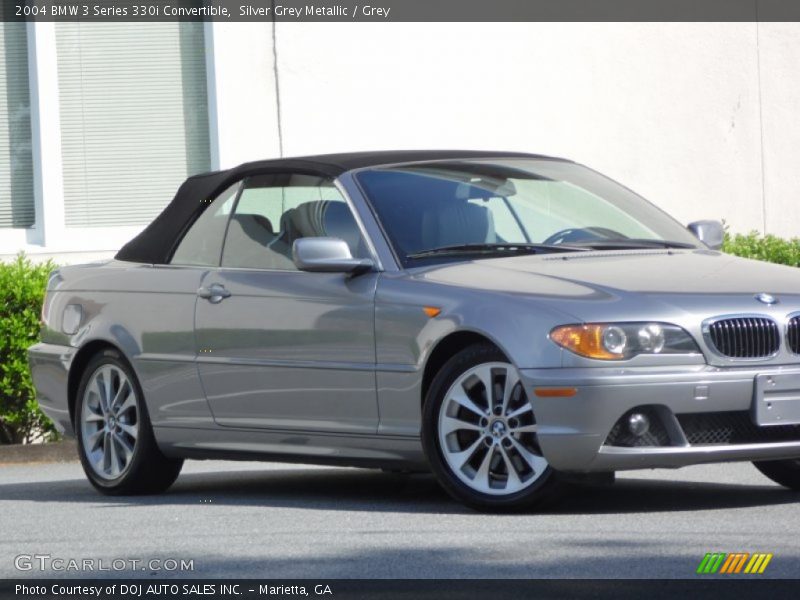 Silver Grey Metallic / Grey 2004 BMW 3 Series 330i Convertible