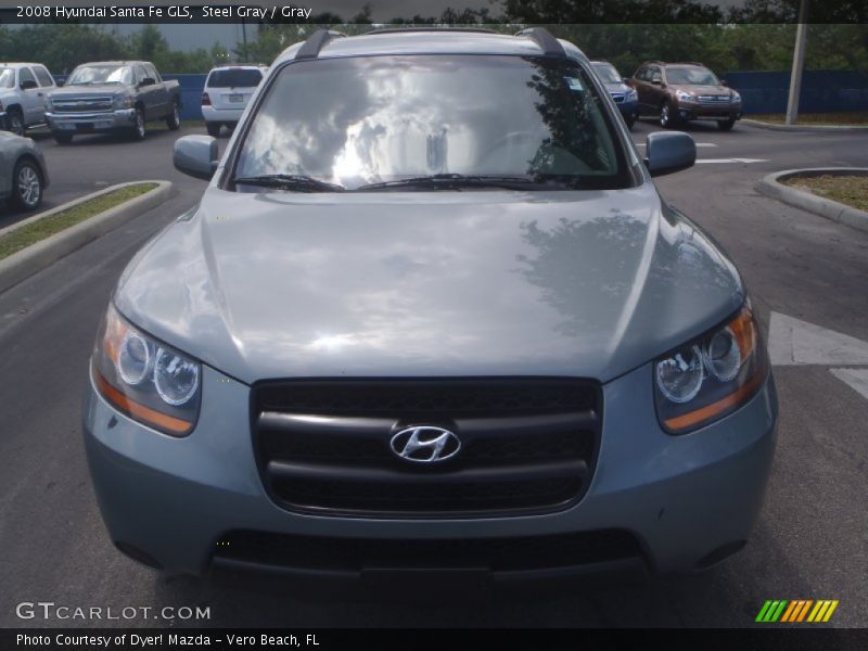 Steel Gray / Gray 2008 Hyundai Santa Fe GLS
