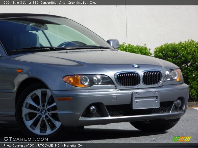 Silver Grey Metallic / Grey 2004 BMW 3 Series 330i Convertible