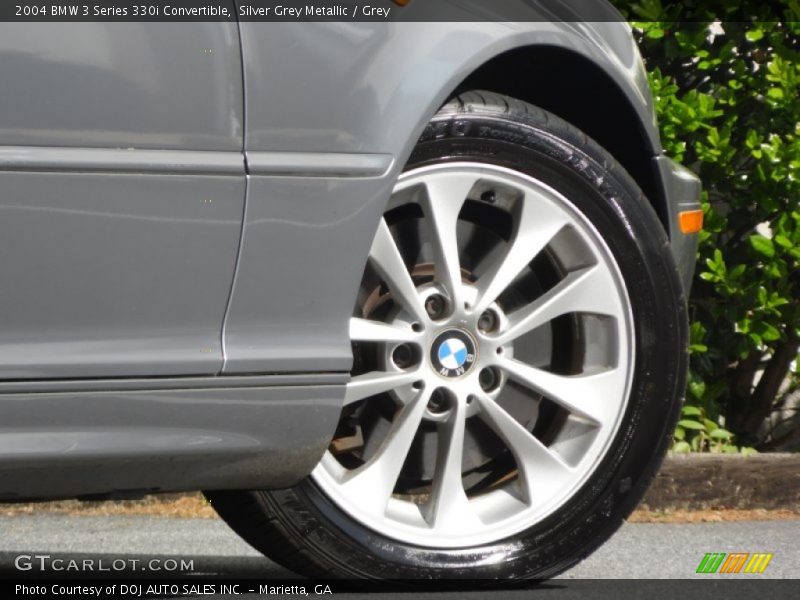 Silver Grey Metallic / Grey 2004 BMW 3 Series 330i Convertible