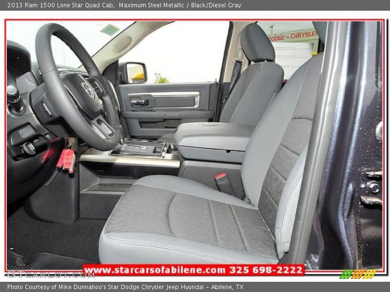 Maximum Steel Metallic / Black/Diesel Gray 2013 Ram 1500 Lone Star Quad Cab
