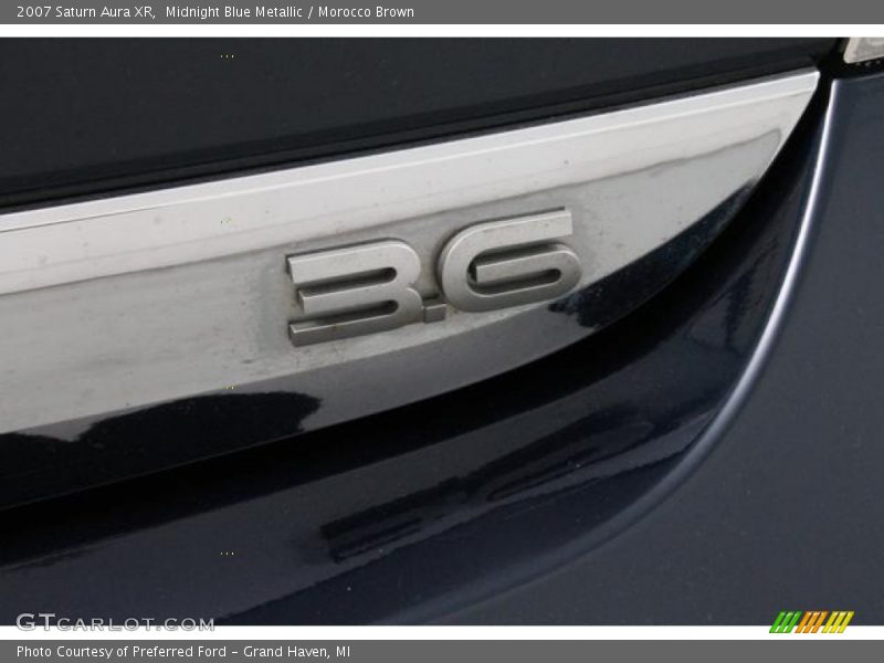 Midnight Blue Metallic / Morocco Brown 2007 Saturn Aura XR