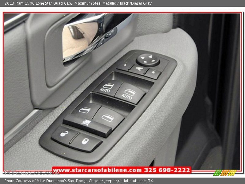 Maximum Steel Metallic / Black/Diesel Gray 2013 Ram 1500 Lone Star Quad Cab