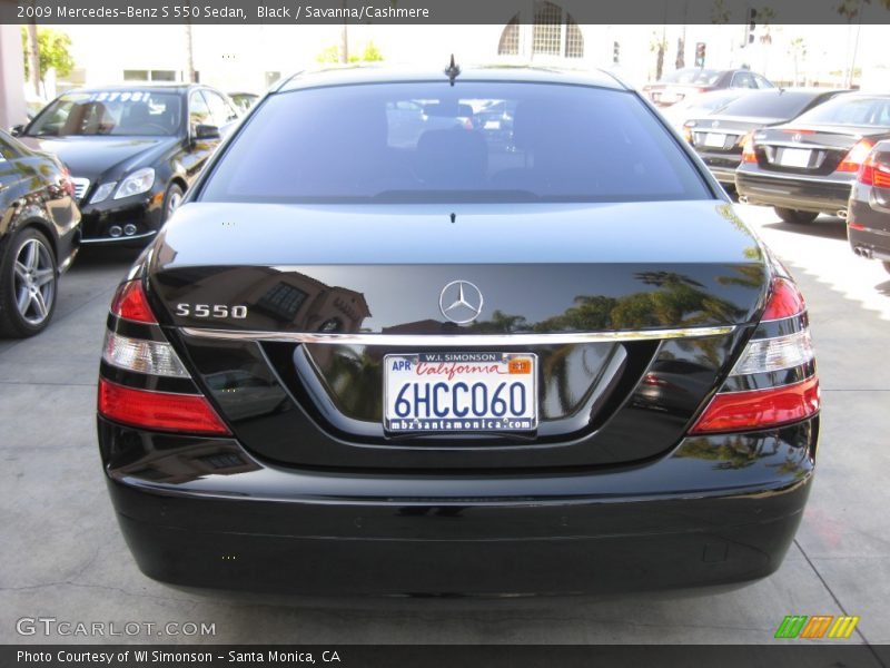Black / Savanna/Cashmere 2009 Mercedes-Benz S 550 Sedan