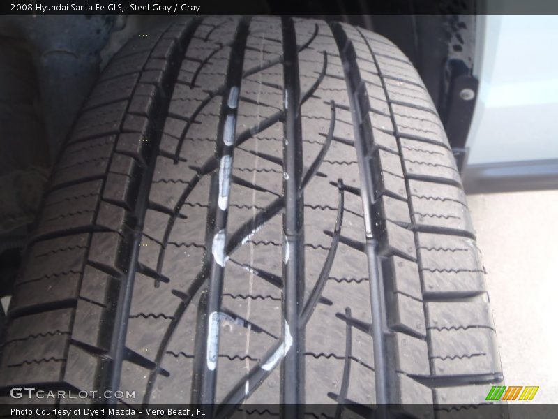 Steel Gray / Gray 2008 Hyundai Santa Fe GLS