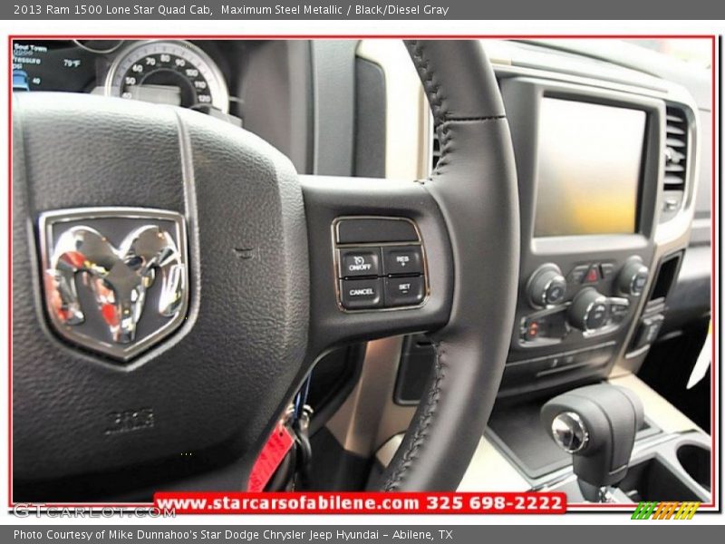 Maximum Steel Metallic / Black/Diesel Gray 2013 Ram 1500 Lone Star Quad Cab