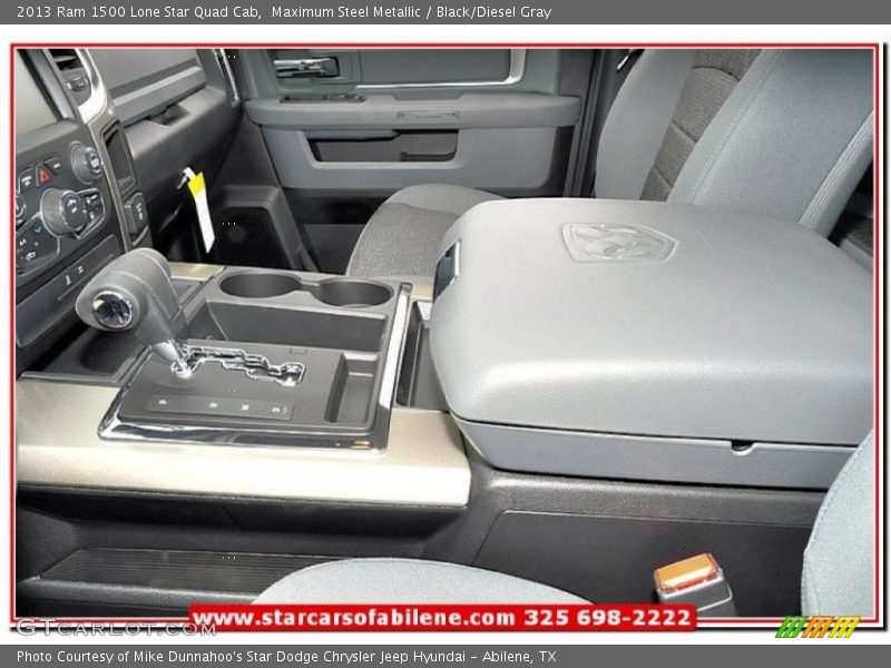 Maximum Steel Metallic / Black/Diesel Gray 2013 Ram 1500 Lone Star Quad Cab