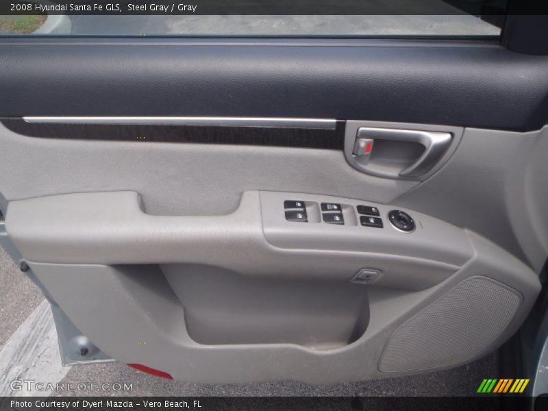 Steel Gray / Gray 2008 Hyundai Santa Fe GLS