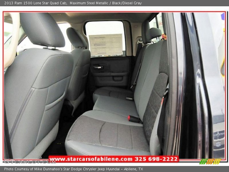 Maximum Steel Metallic / Black/Diesel Gray 2013 Ram 1500 Lone Star Quad Cab