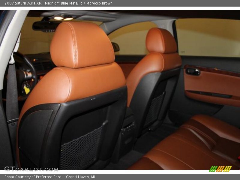 Midnight Blue Metallic / Morocco Brown 2007 Saturn Aura XR