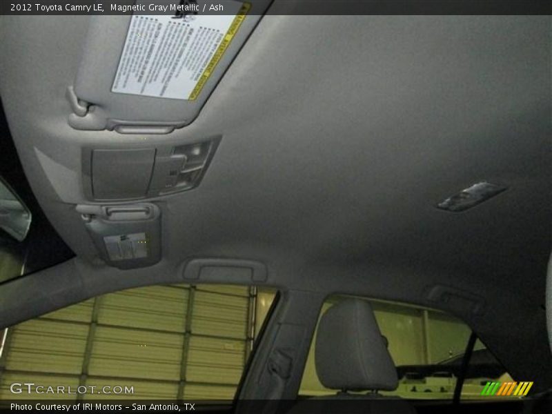 Magnetic Gray Metallic / Ash 2012 Toyota Camry LE