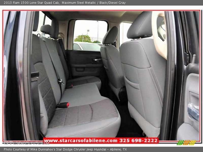 Maximum Steel Metallic / Black/Diesel Gray 2013 Ram 1500 Lone Star Quad Cab