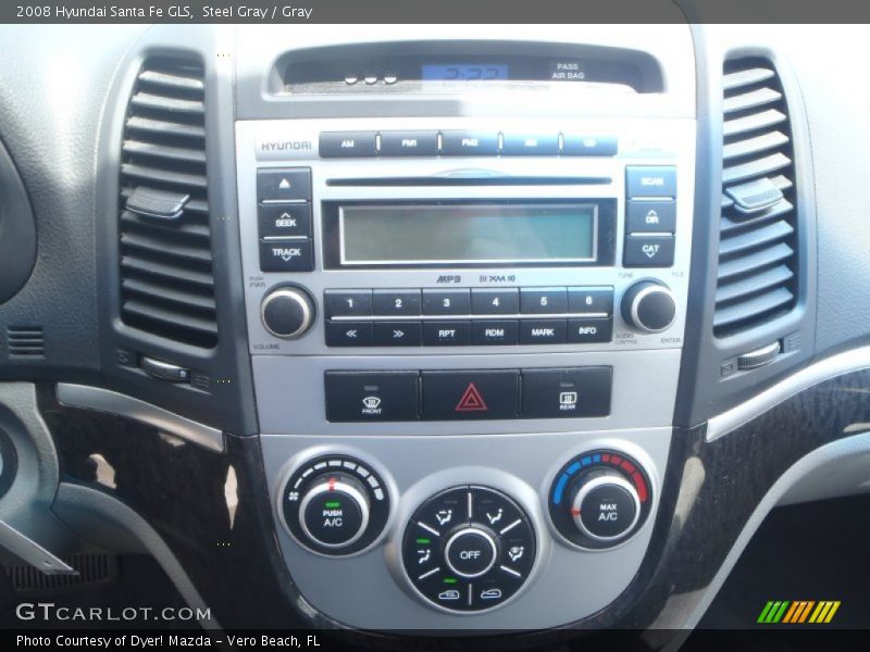 Steel Gray / Gray 2008 Hyundai Santa Fe GLS