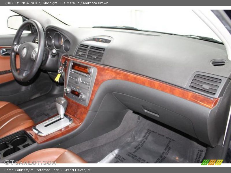 Midnight Blue Metallic / Morocco Brown 2007 Saturn Aura XR