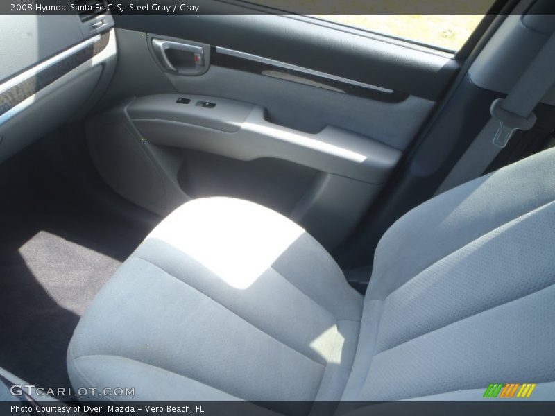 Steel Gray / Gray 2008 Hyundai Santa Fe GLS
