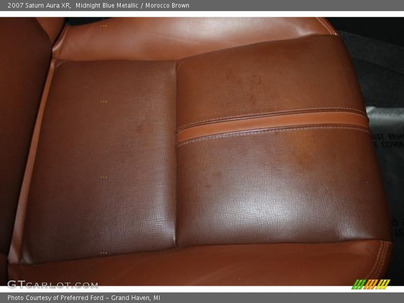 Midnight Blue Metallic / Morocco Brown 2007 Saturn Aura XR