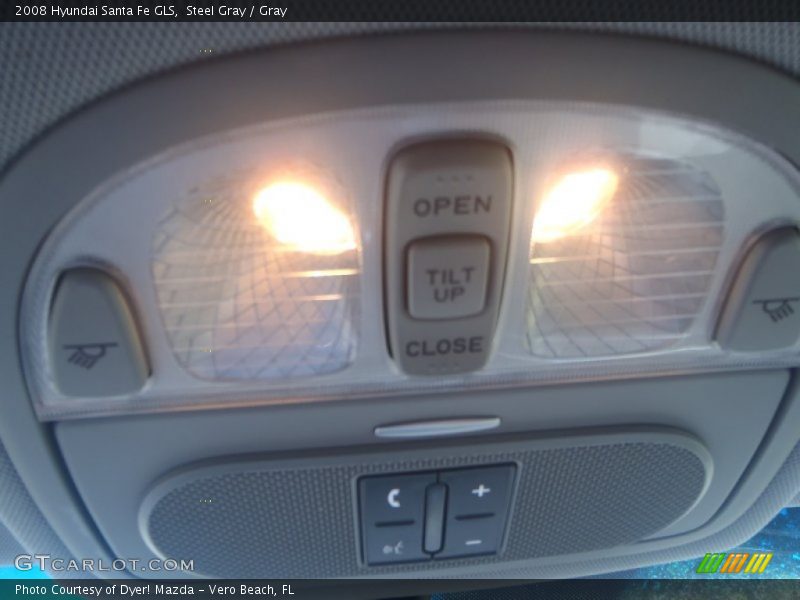 Steel Gray / Gray 2008 Hyundai Santa Fe GLS